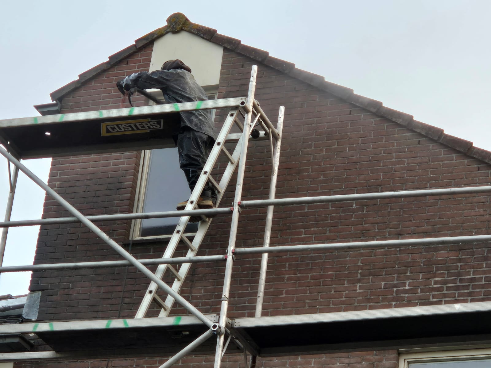 Gevelafwerking op Steiger
