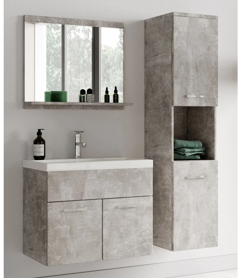 Badkamermeubel 60cm - Beton Grijs