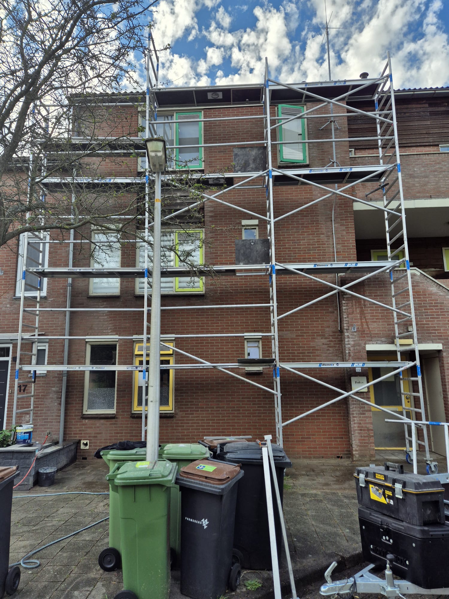 Professionele steigerbouw door Weterings Gevelonderhoud & Renovatie