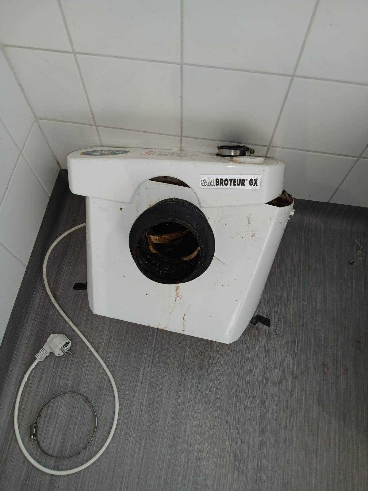Sanibroyeur werk