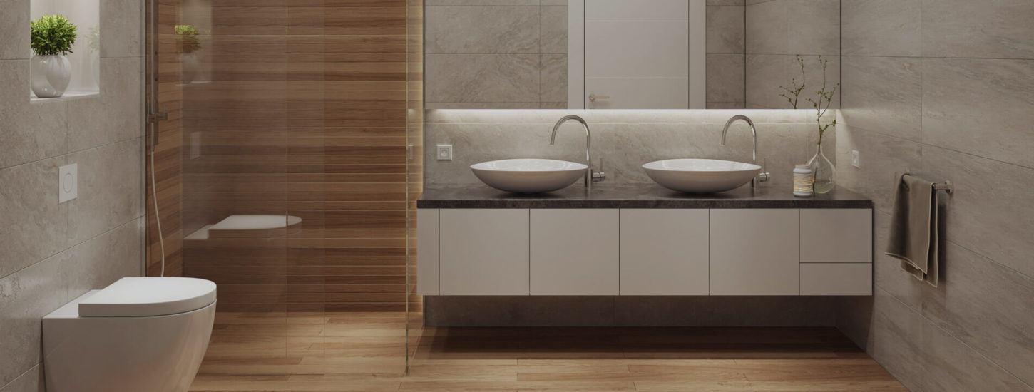 Moderne walk-in douche met glaswand en lage instap - Klaassen Installaties