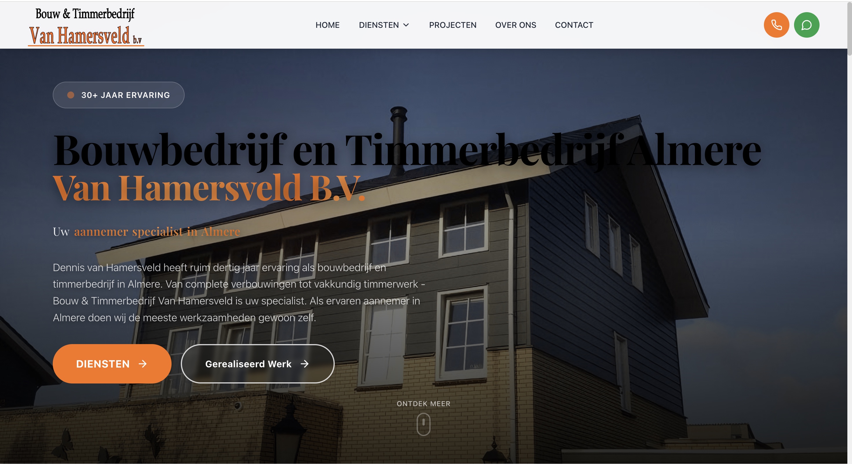 BOUWBEDRIJF EN TIMMERBEDRIJF VAN HAMERSVELD B.V.