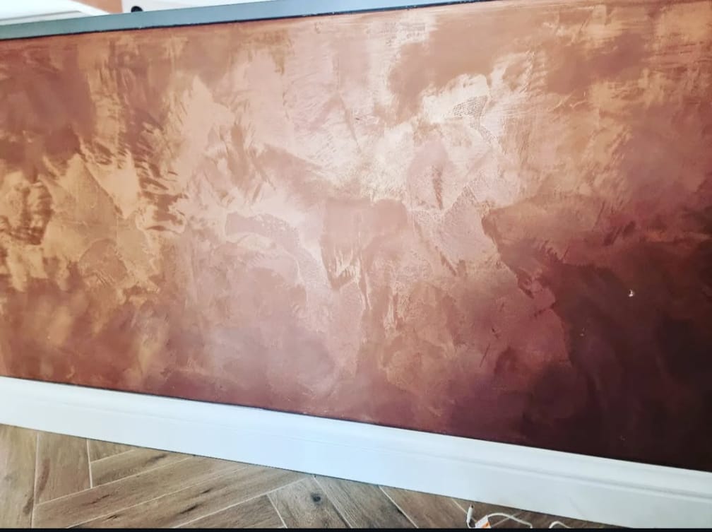 Elegante Decoratieve Stucwerk Afwerking