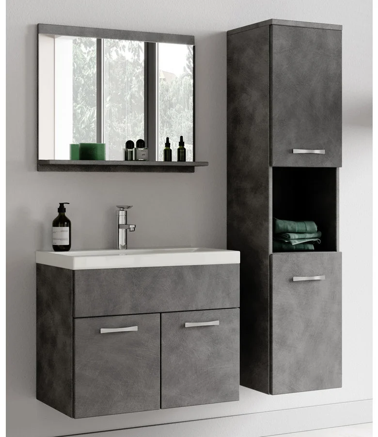 Badkamermeubel 60cm - Donker Grijs