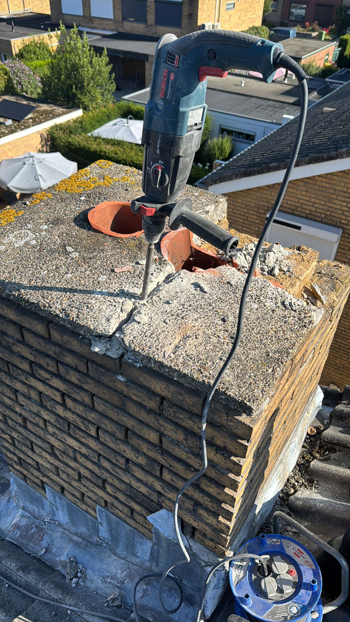 Slopen van schoorsteen